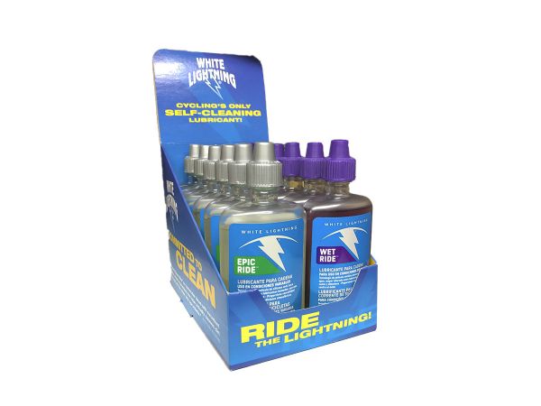 Lubricante Semi Seco y Humedo White Lightning Epic/Wet Ride 4oz-120m Caja 12 Uni