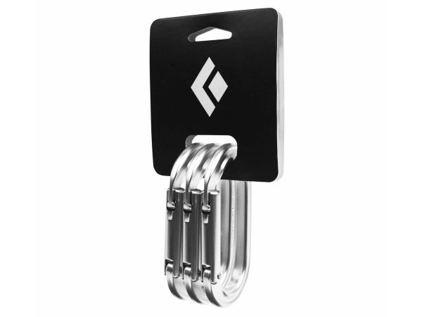 Mosqueton Black Diamond Oval Keylock 3 Pack