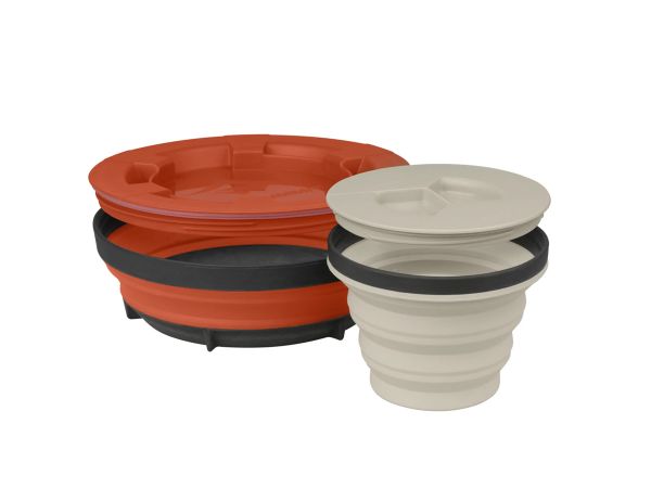 Plato y Vaso Colapsable Sea to Summit X-Seal & Go Set Large