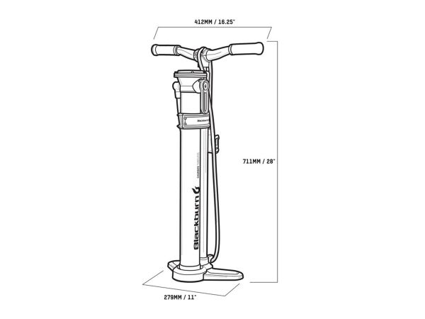 Inflador De Pie Blackburn Chamber Tubeless Floor