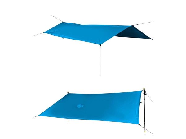 Piloto y Lona Impermeable Sea To Summit 70D Tarp Poncho Blue