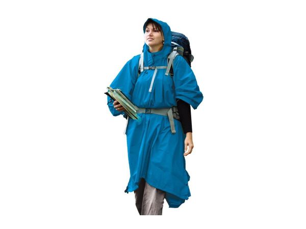 Piloto y Lona Impermeable Sea To Summit 70D Tarp Poncho Blue