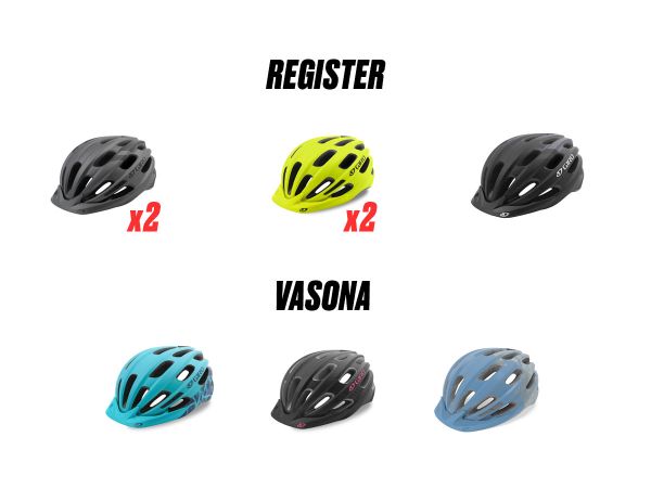 Casco Giro Register Vasona Caja Surtida C2 x8U