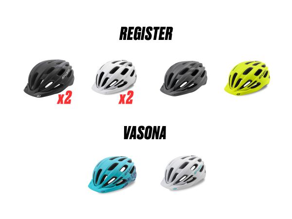 Casco Giro Register Vasona Caja Surtida C1 x8U