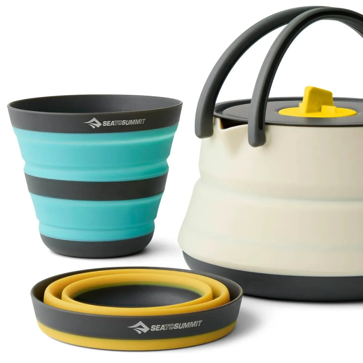 Set Camping Sea To Summit plegable Ultraliviano Frontier Pava Vasos 3 Piezas
