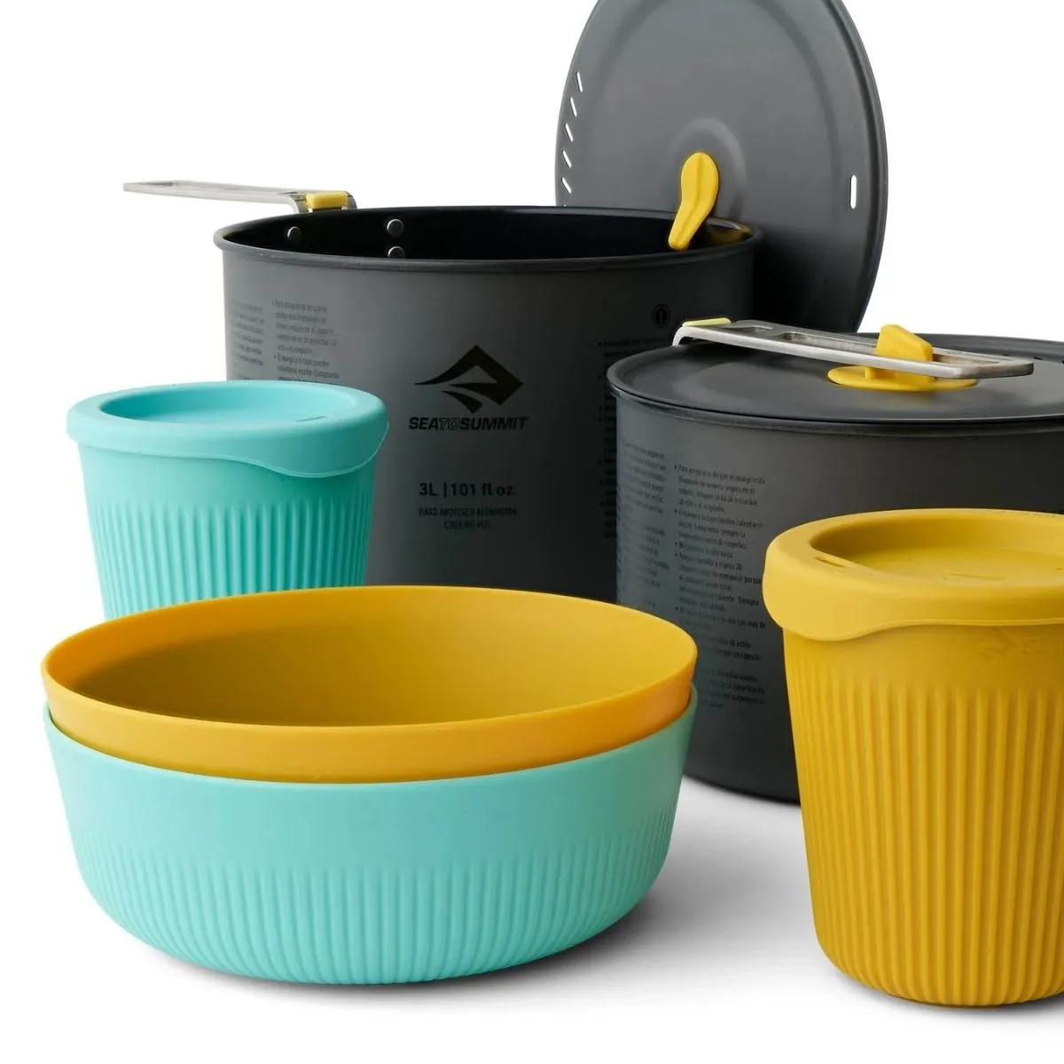 Set Camping Sea To Summit Ultraliviano Frontier Ollas Bowls Vasos 6 Piezas