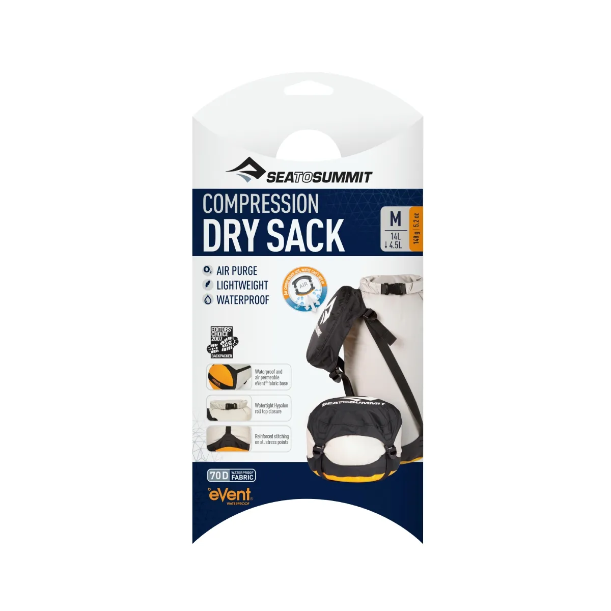 Bolsa de Compresion Sea To Summit eVent Impermeable 14 L