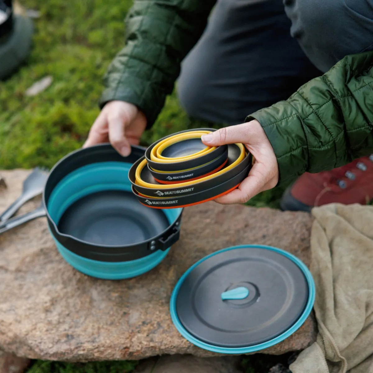 Set Cubiertos Sea to Summit Frontier Ultraligero 2 Piezas