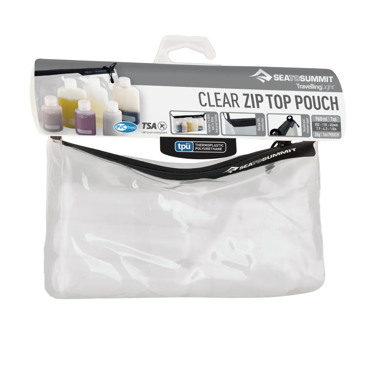 Neceser de Baño Sea to Summit Ziptop Pouch Transparente