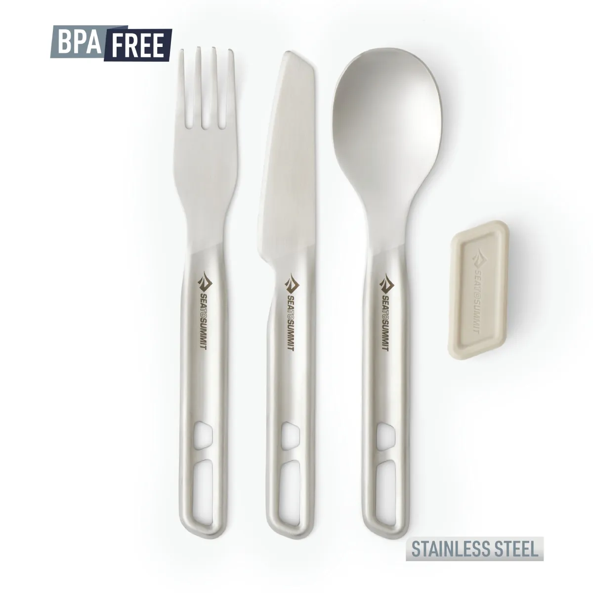 Set Cubiertos Sea to Summit Detour Acero Inox 3 Piezas