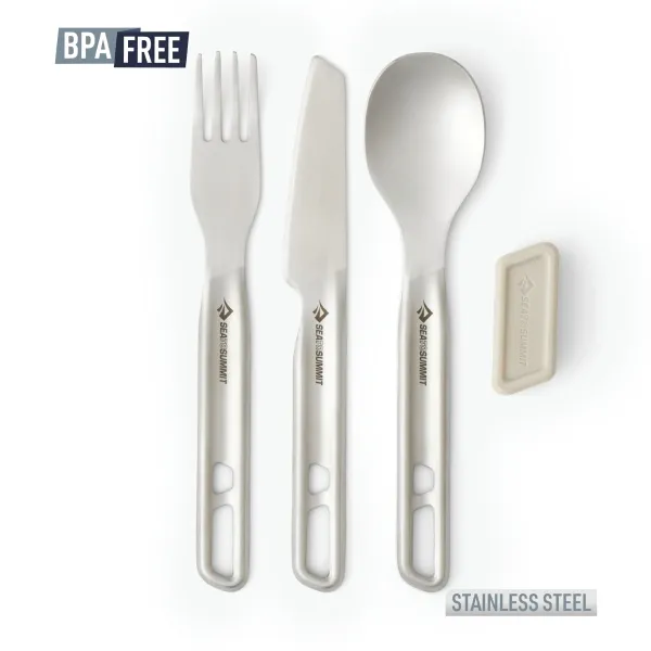 Set Cubiertos Sea to Summit Detour Acero Inox 3 Piezas