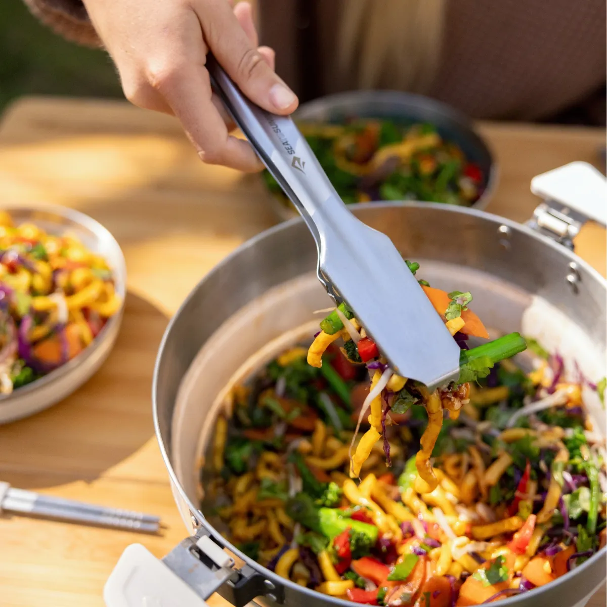 Set de Cocina Sea to Summit Detour Plegable Acero Inox 5 Piezas