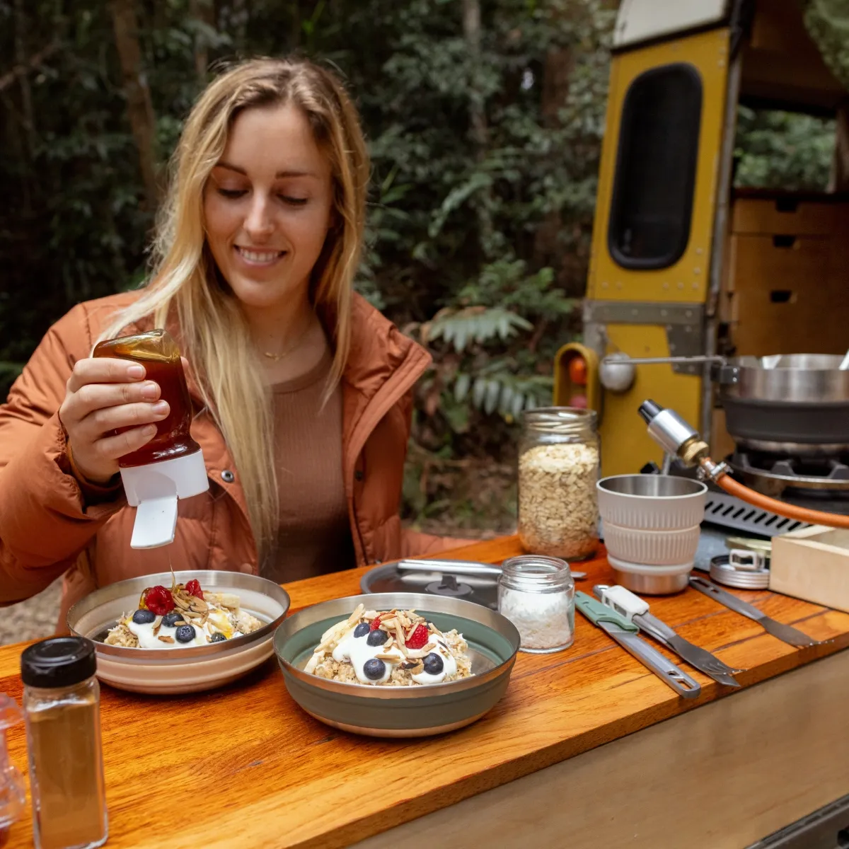 Set de Cocina Sea to Summit  Detour Plegable Acero Inox 6 Piezas