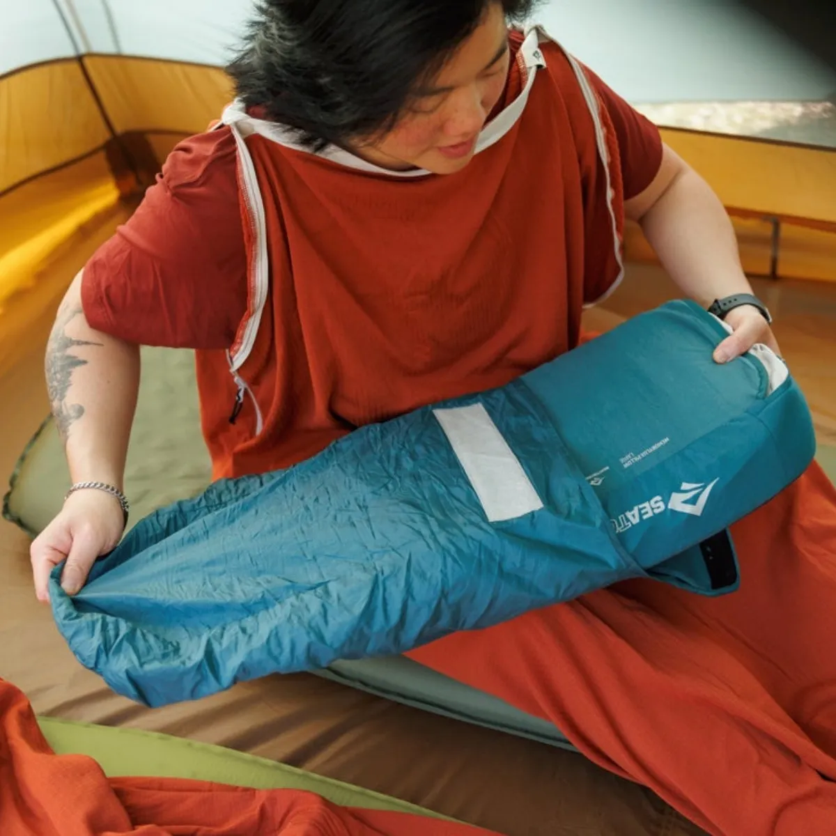 Almohada Sea to Summit Memory Lux large