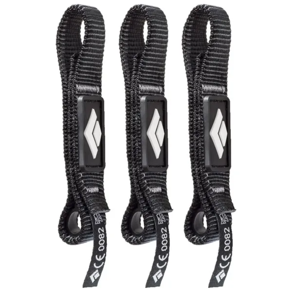Pack Cintas Black Diamond Dogbone Polyester 16cm 3 Unid.