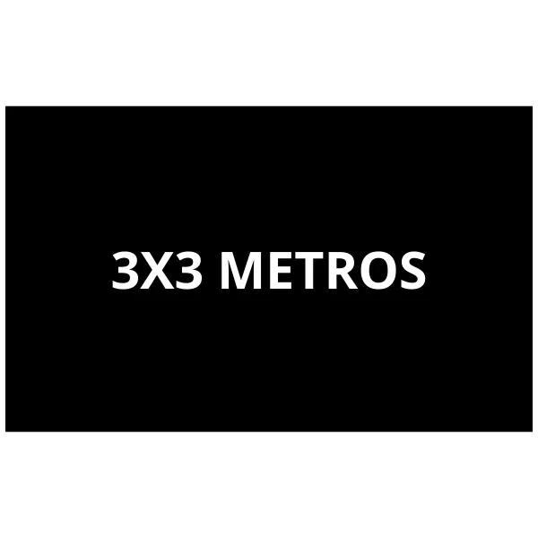 EVENTOS - VELDURO FONDO DE CARPA 3X3 NEGRO LISO