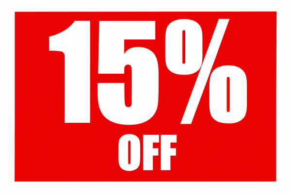 Eventos – Cartel imantado promo 15% off 2026