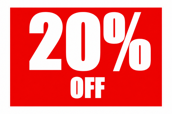 Eventos – Cartel imantado promo 20% off 2026