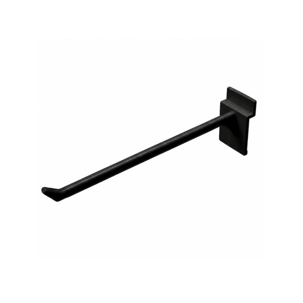 Eventos – Gancho negro para panel ranurado 20 cm