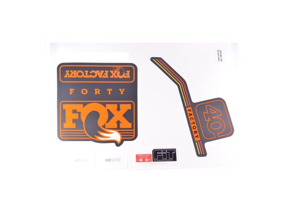 Calcomanía Fox F40 Logo 16 Orange